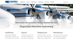 Desktop Screenshot of flugschule-jesenwang.de