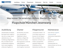 Tablet Screenshot of flugschule-jesenwang.de